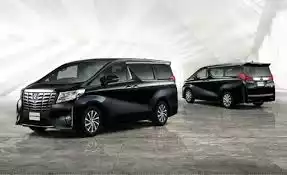 singapore maxi cab six seater maxi cab 2018 toyota alphard black front view and back view