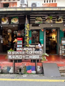 malaysia malacca calanthe art cafe thirteen states coffee entrance